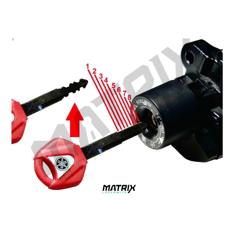 BMW Motorcycle Ignition Lock Reading, Decoding, and key Cutting Service