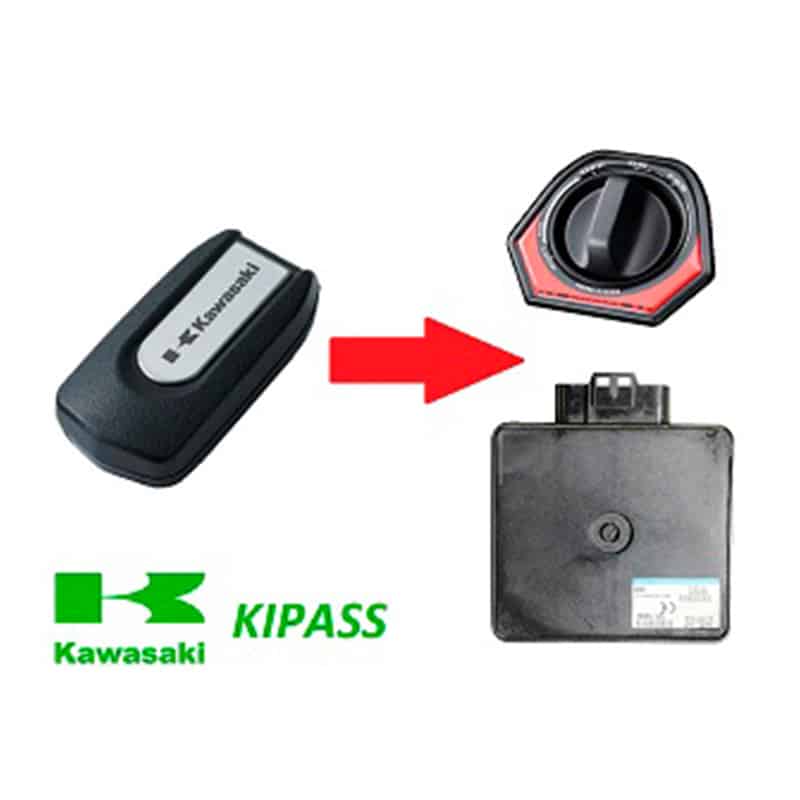 Kawasaki GTR 1400 ZG1400 Concours Kipass Fob Learning When You Lost All Your Keys - One Chip