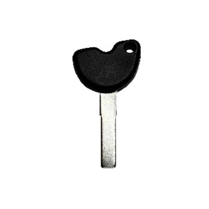 Vespa Transponder Black Chip Key - High Security with Laser-Cut Profile