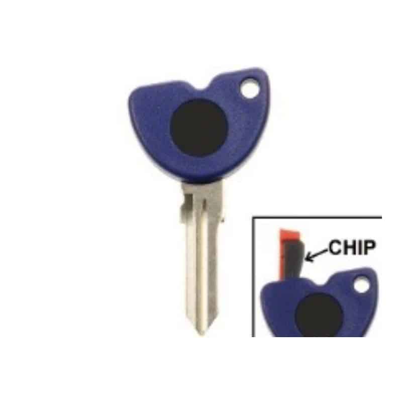 Vespa White Transponder Chip Key